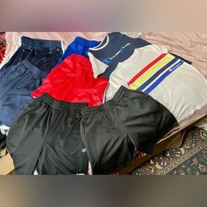 Bundle of 8 Champion 6 shorts and 2 shirts size 10 Excellent Cond BACK TO SCHOOL